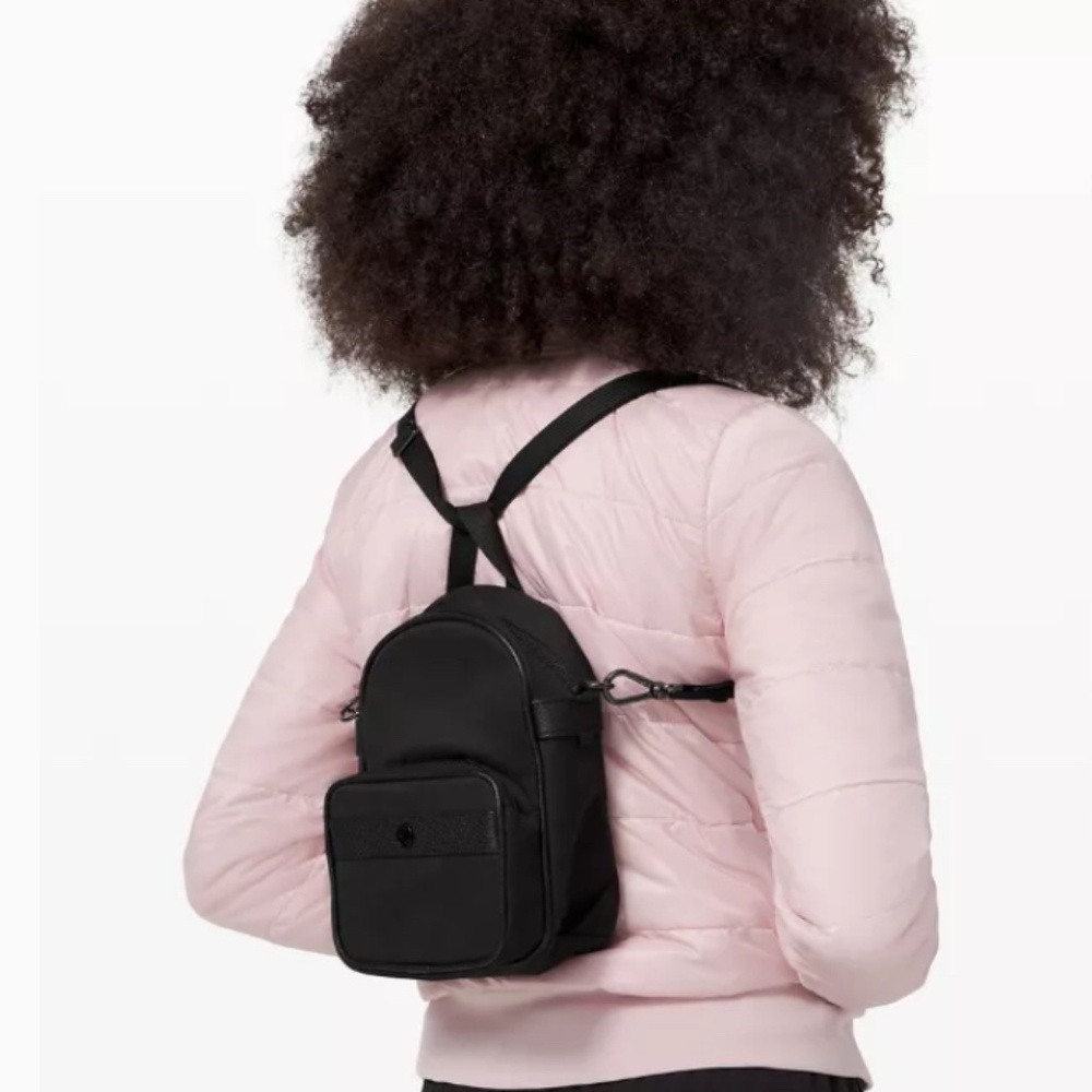 Lululemon Now and Always Convertible Backpack-Crossbody Mini Bag.